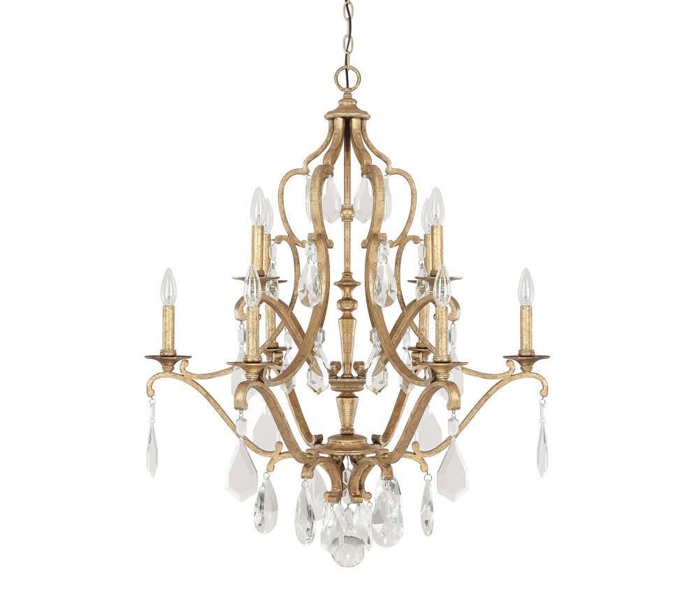 Capital Lighting 4180AG-CR - Blakely 10 Light Chandelier, Antique Capital Lighting 4180AG-CR - Blakely 10 Light Chandelier, Antique Gold - Capital Lighting 4180AG-CR - Blakely 10 Light Chandelier, Antique