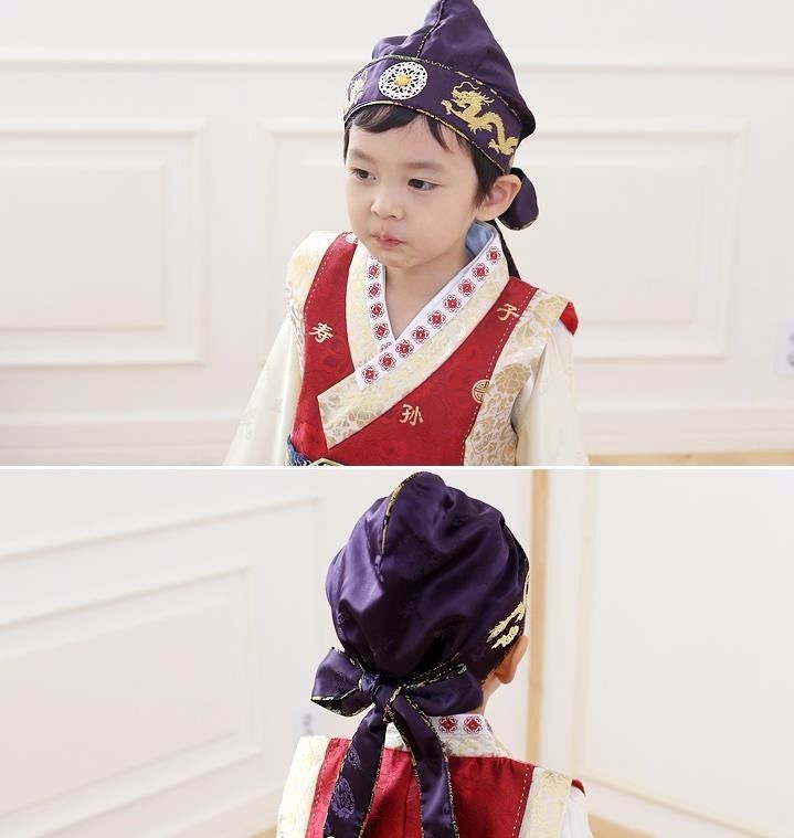 Hanbok Dress Hat Cap Korea Traditional Clothes Baby Kid First Birthday Party Dol Dohl flower embroidery Pink