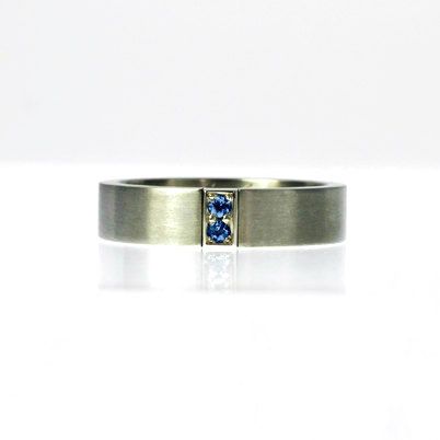 Blue Sapphire Wedding Band Blue Sapphire Wedding Ring Men