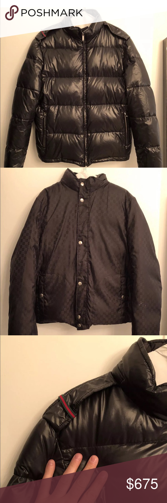 gucci black puffer jacket