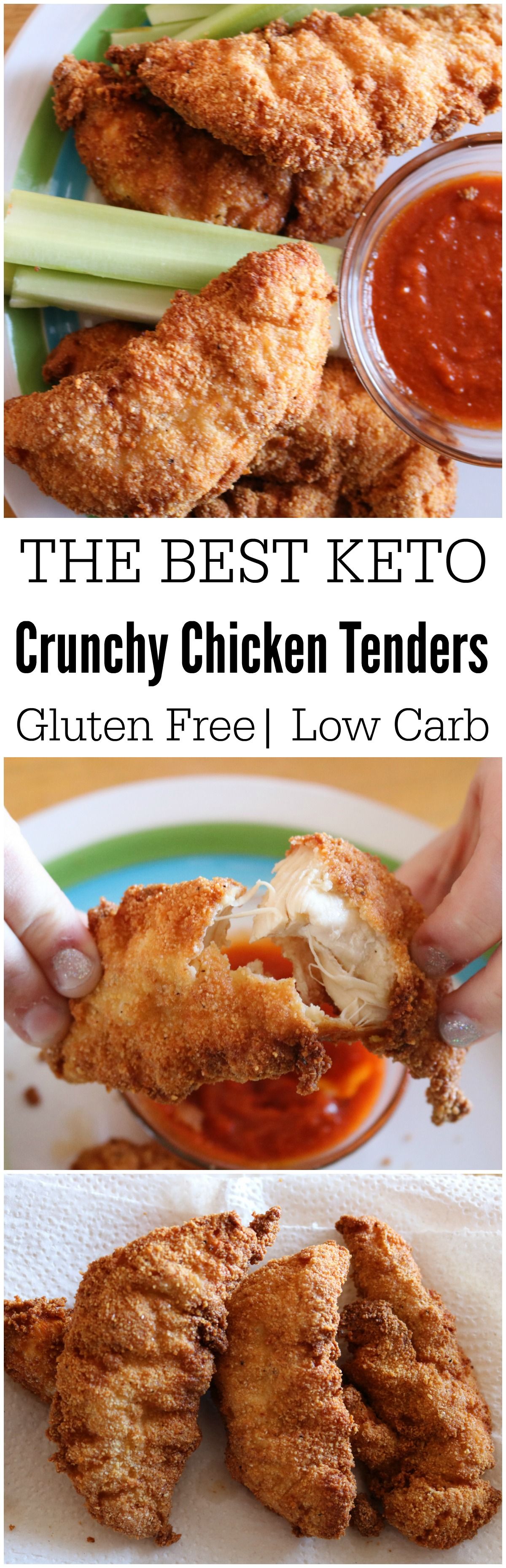 Don't give up foods you love. Simply find alternatives that are just as delicious, like these super moist & crunchy keto chicken tenders. Recipes. Easy.