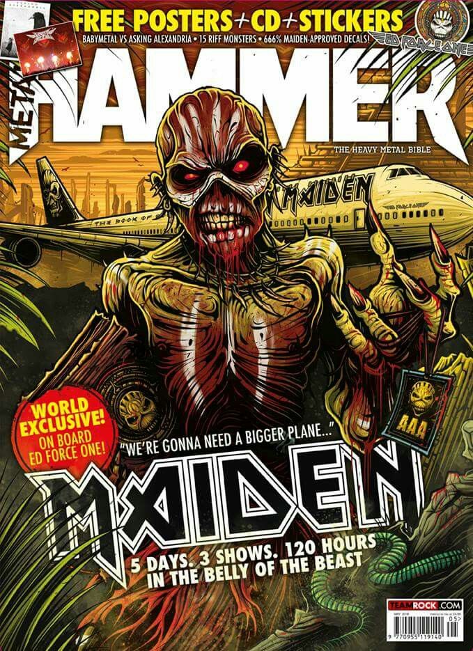 Metal Hammer Magazine Iron Maiden Iron Maiden Imagenes De Iron Maiden Carteles De Rock
