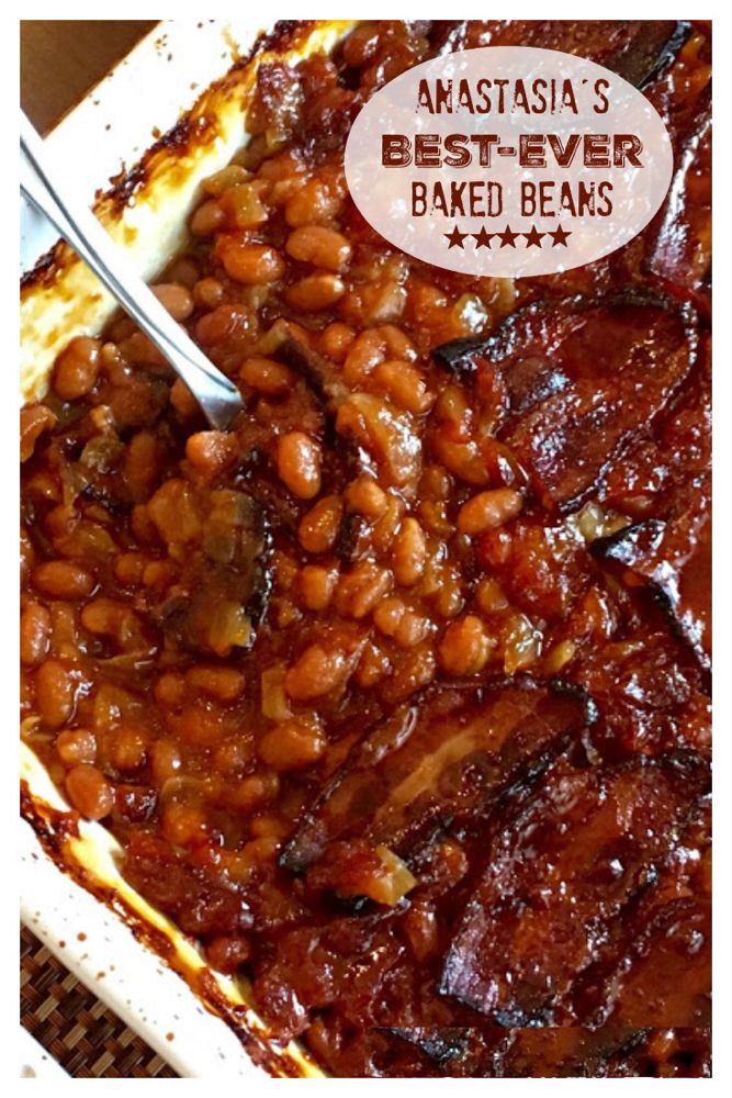 Anastasia's Best-Ever Baked Beans Recipe Side Dishes For Salmon, Steak Side Dishes, Side Dishes For Bbq, Side Dish Recipes, Best Baked Beans, Baked Bean Recipes, Beans Recipes, Good Baked Beans Recipe, Barbecue Baked Beans Recipe