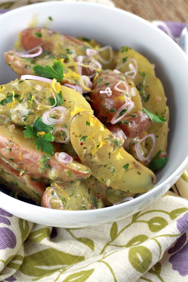Simple Flavorful Fingerling Potato Salad With Lemon And Herbs Simple Flavorful Fingerling Potato Salad With Lemon And Herbs
