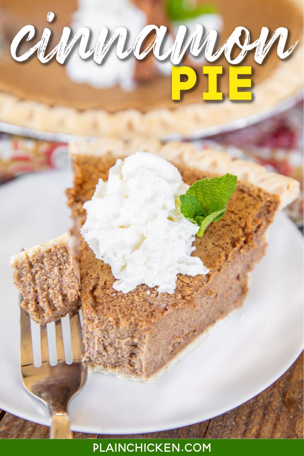 Cinnamon Pie Cinnamon Pie Cinnamon Dessert Recipes Delicious Cream