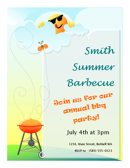 bbq flyer template free flyer designs pinterest bbq summer