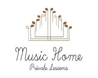 music home logo design