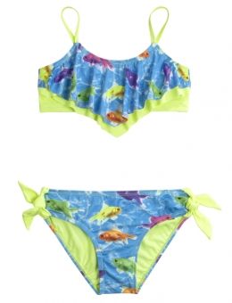 Cuat Lace Kids Baby Girls Bikini Set Swimwear Bathing Beachwear Swimsuit 2-6 Y