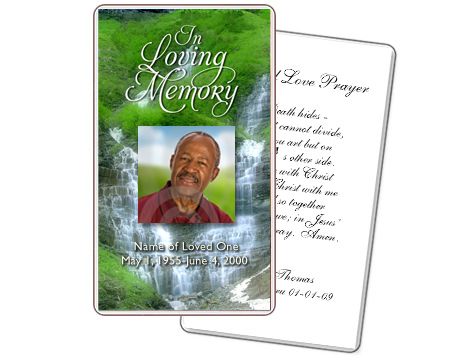<strong>Funeral Prayer Cards</strong> Printable Memorial Template <strong>Free</strong> Funeral prayer cards templates free
