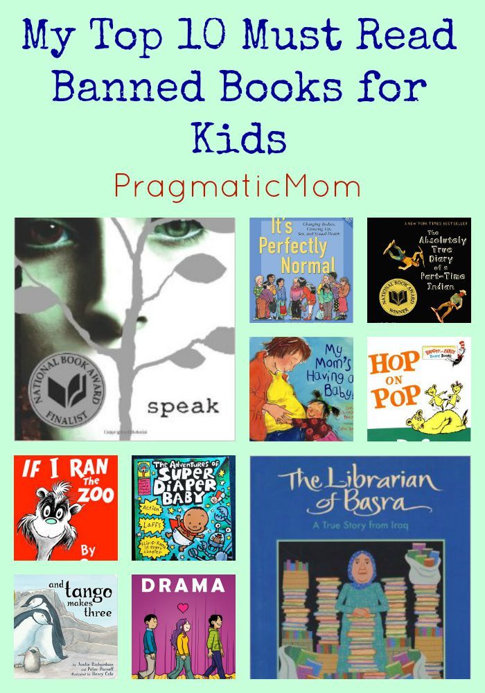 Top 10 MustRead Banned Books for Kids Banned books