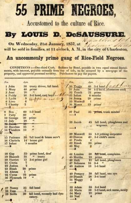 advertisement for a slave auction in 1857 from vintageadbrowser com north carolina flyers of auctions to buy and sell slaves