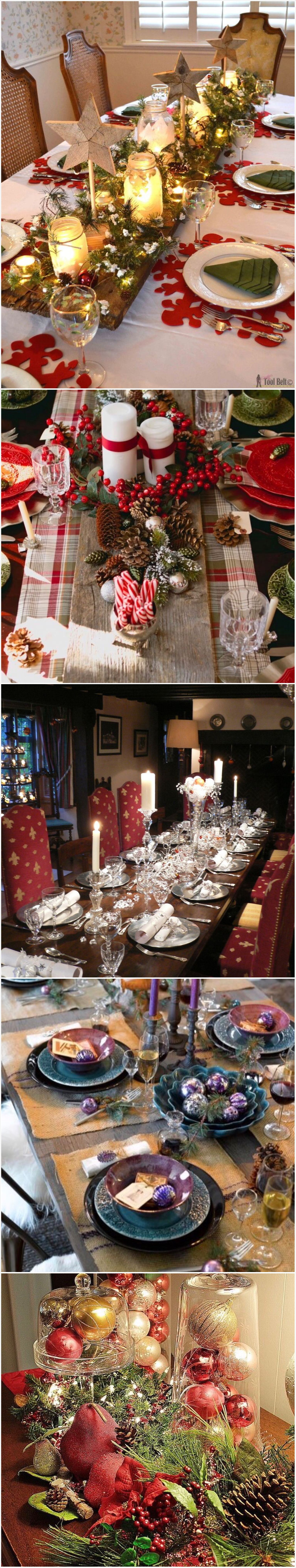 50 stunning christmas table settings christmas table decorations christmas settings