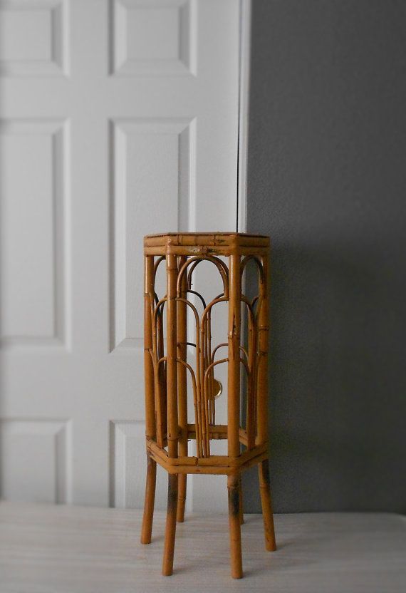 Vintage Bamboo Plant Stand Gorgeous Planter Stand With An Octagon