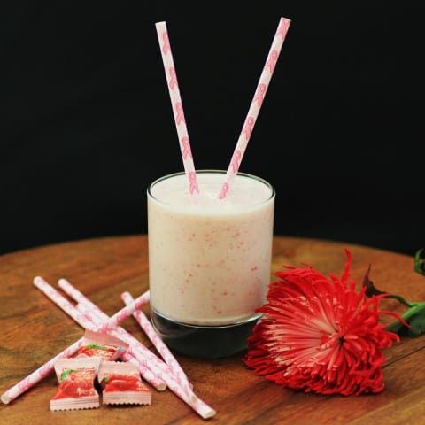 Batido de fresa y limón