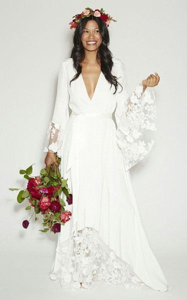 Flowing Beach Dress Hippie Wedding