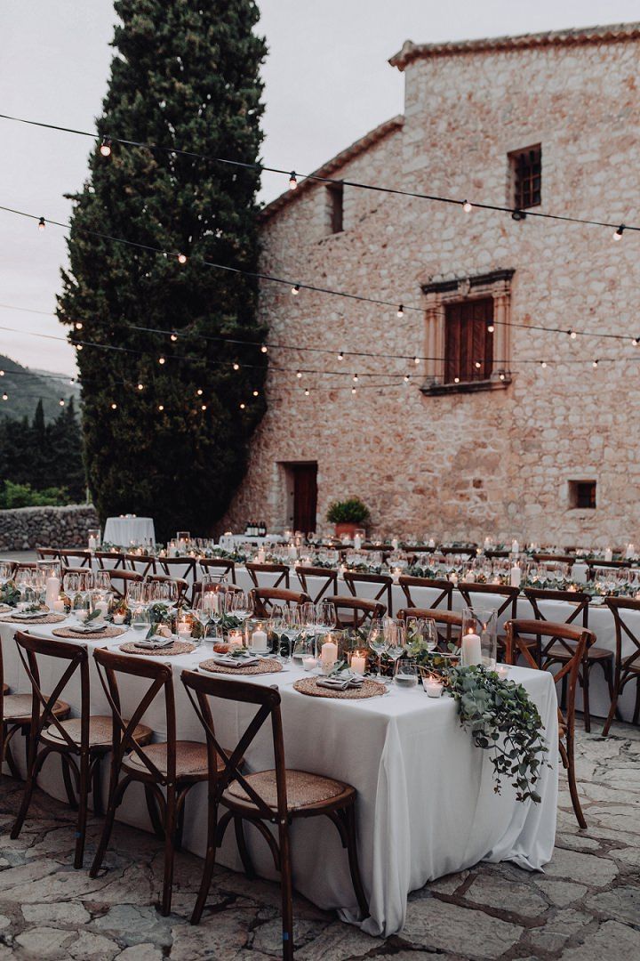Jessica and Jorge's Simple, Elegant and Natural Spanish Wedding by Paco & Aga - Boho Weddings For the Boho Luxe Bride Elegant Wedding Reception, Outdoor Reception, Elegant Wedding Invitations, Wedding Themes, Wedding Blog, Wedding Table, Wedding Ceremony, Dream Wedding, Wedding Day