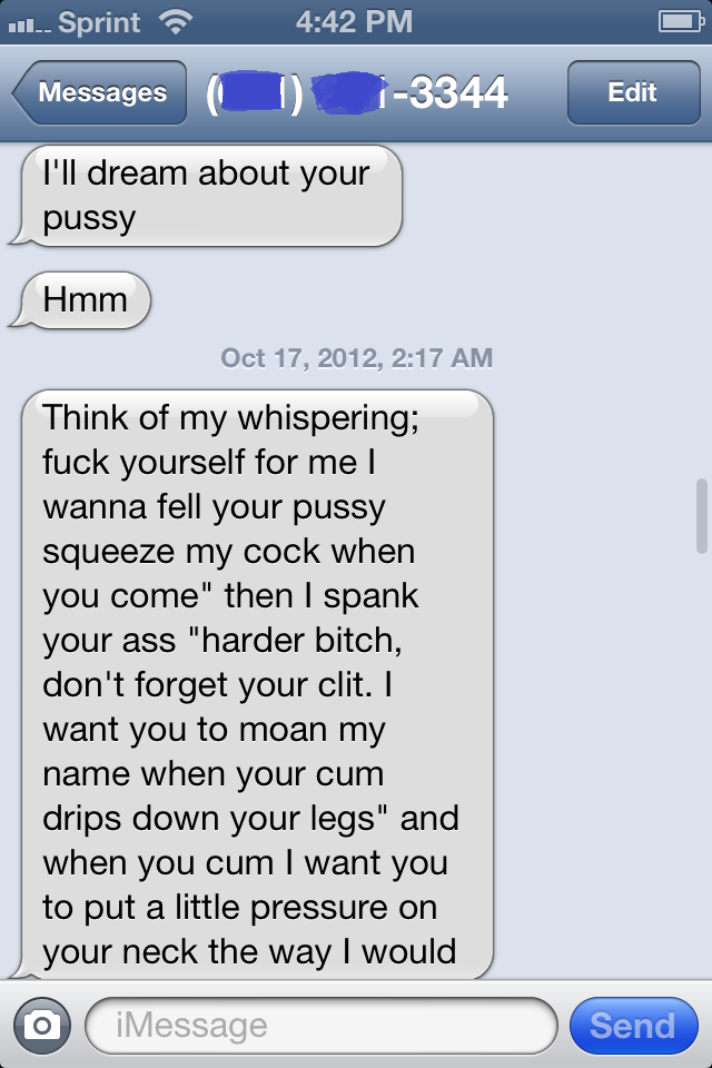 Naughty sexting