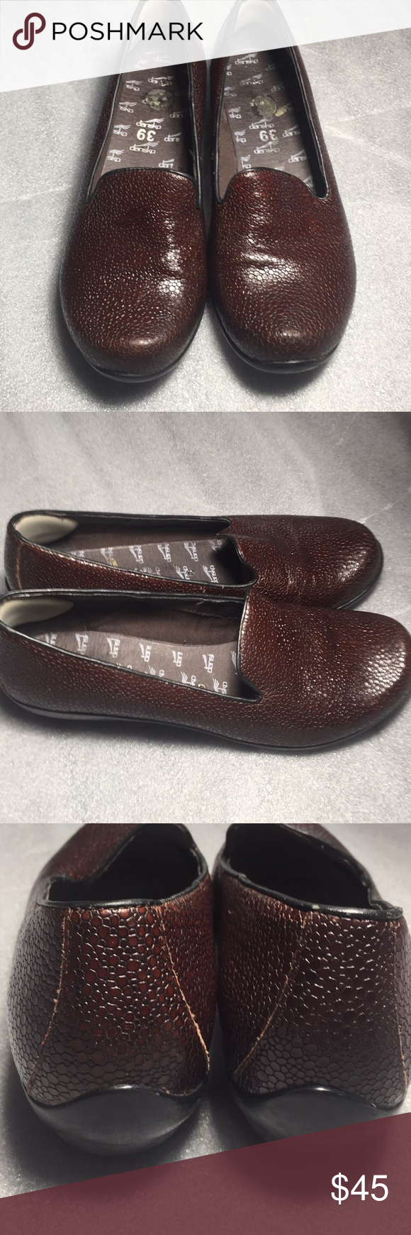 dansko leather flats