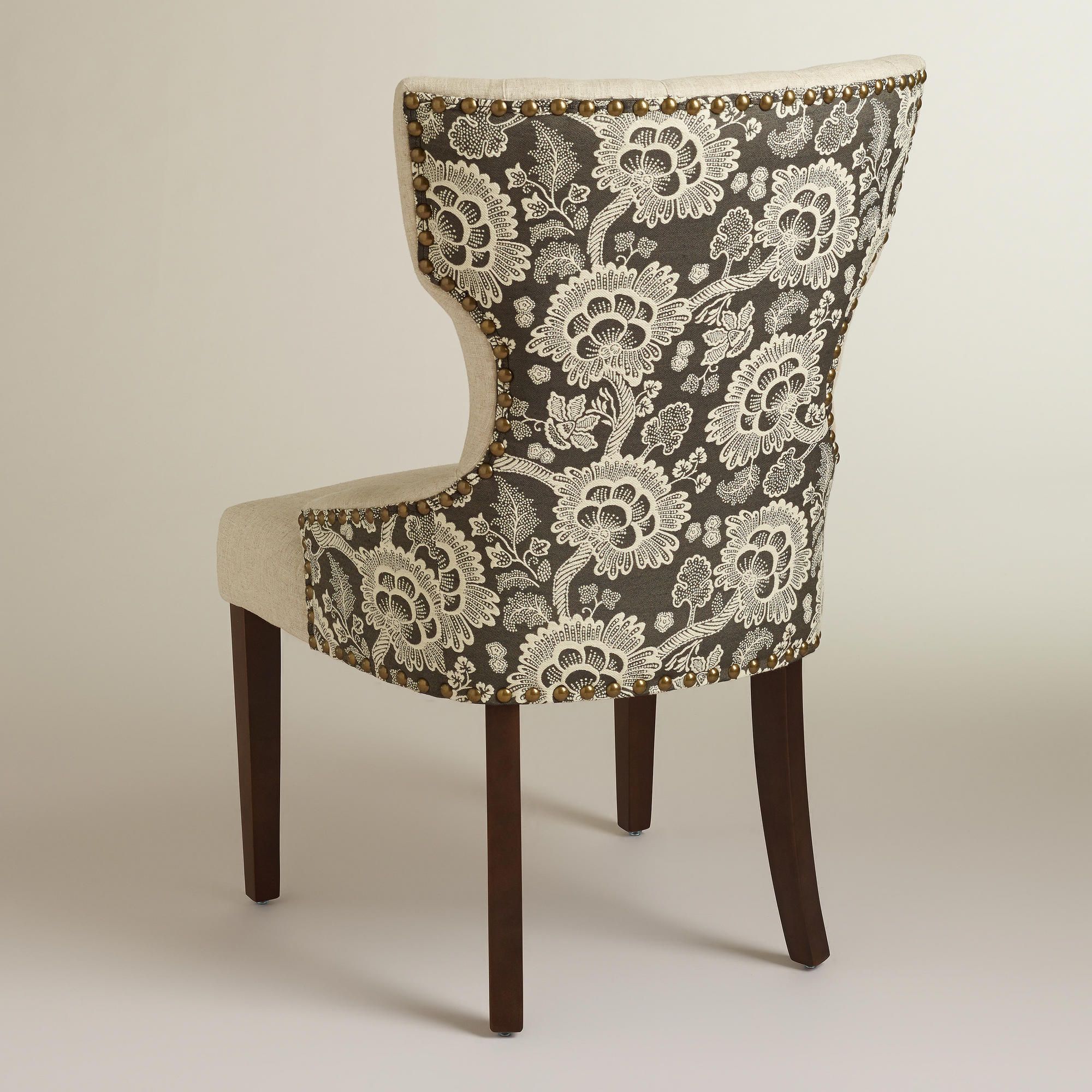 avington print accent dining chair