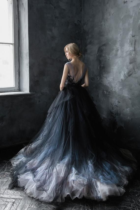 Black lace wedding dress // Calypso Nightfall / Tu Black lace wedding dress // Calypso Nightfall / Tu