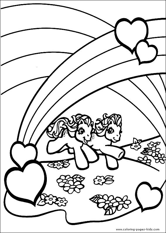 My Little Pony Color Page Cartoon Characters Coloring Pages Plate Sheetprintable Picture