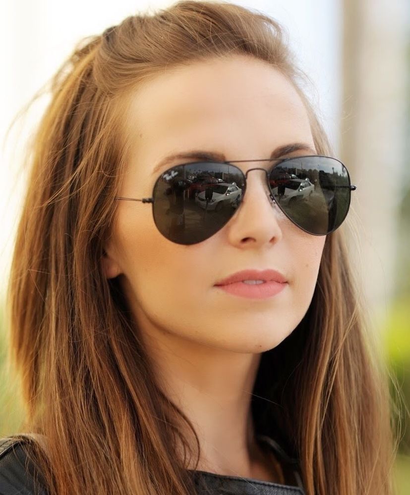 all black womens ray ban aviators