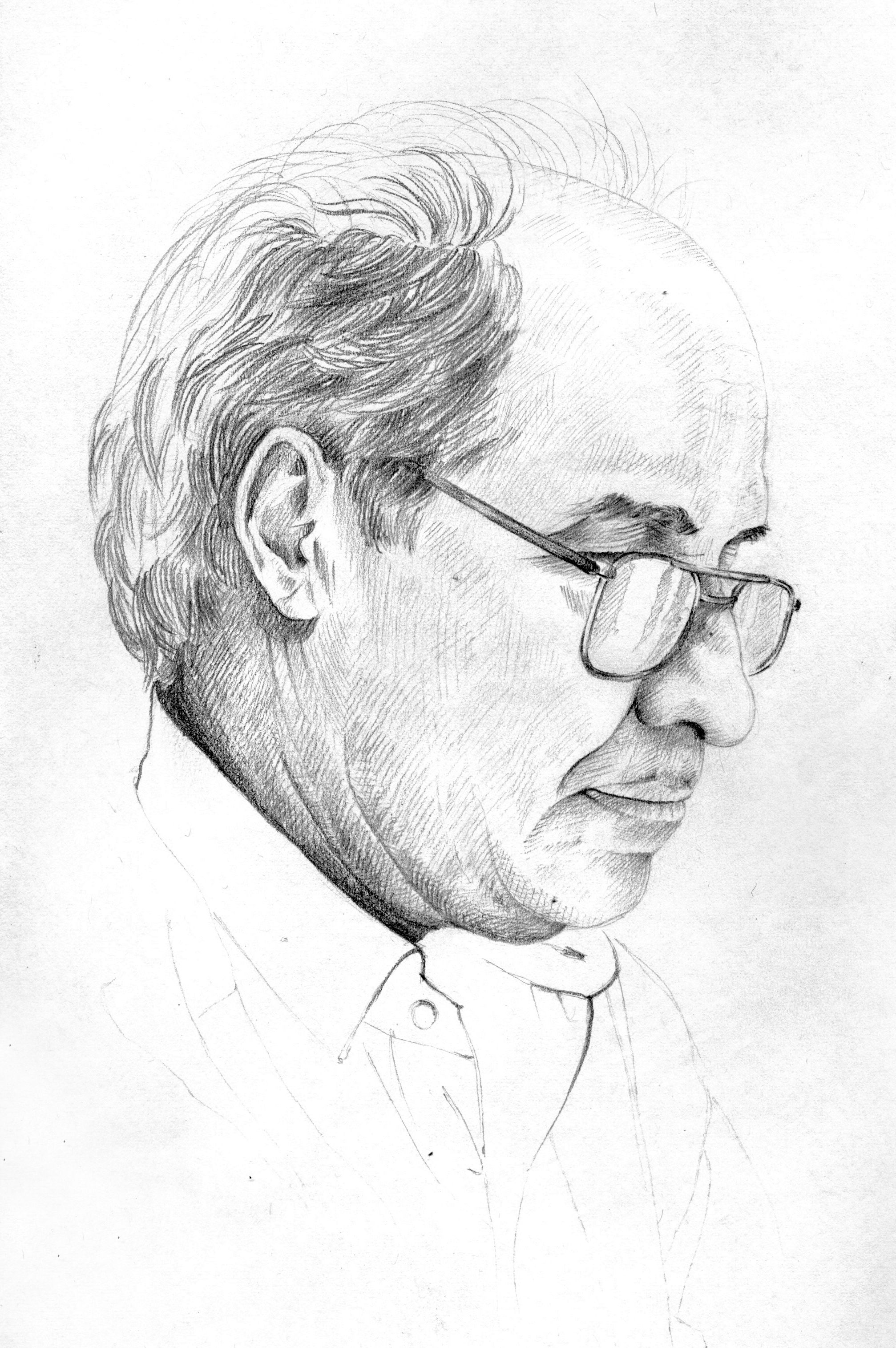 Drawing with pencil from live model January 14, 2018