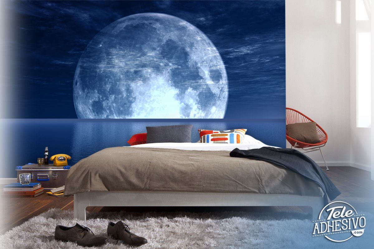La impresión 3D Mar Luna Noche Tapiz colgante de pared de la decoración casera para sala de estar dormitorio Office Pared de tela Suministros-130x150CM La impresión 3D Mar Luna Noche Tapiz colgante de pared de la decoración casera para sala de estar dormitorio Office Pared de tela Suministros-130x150CM