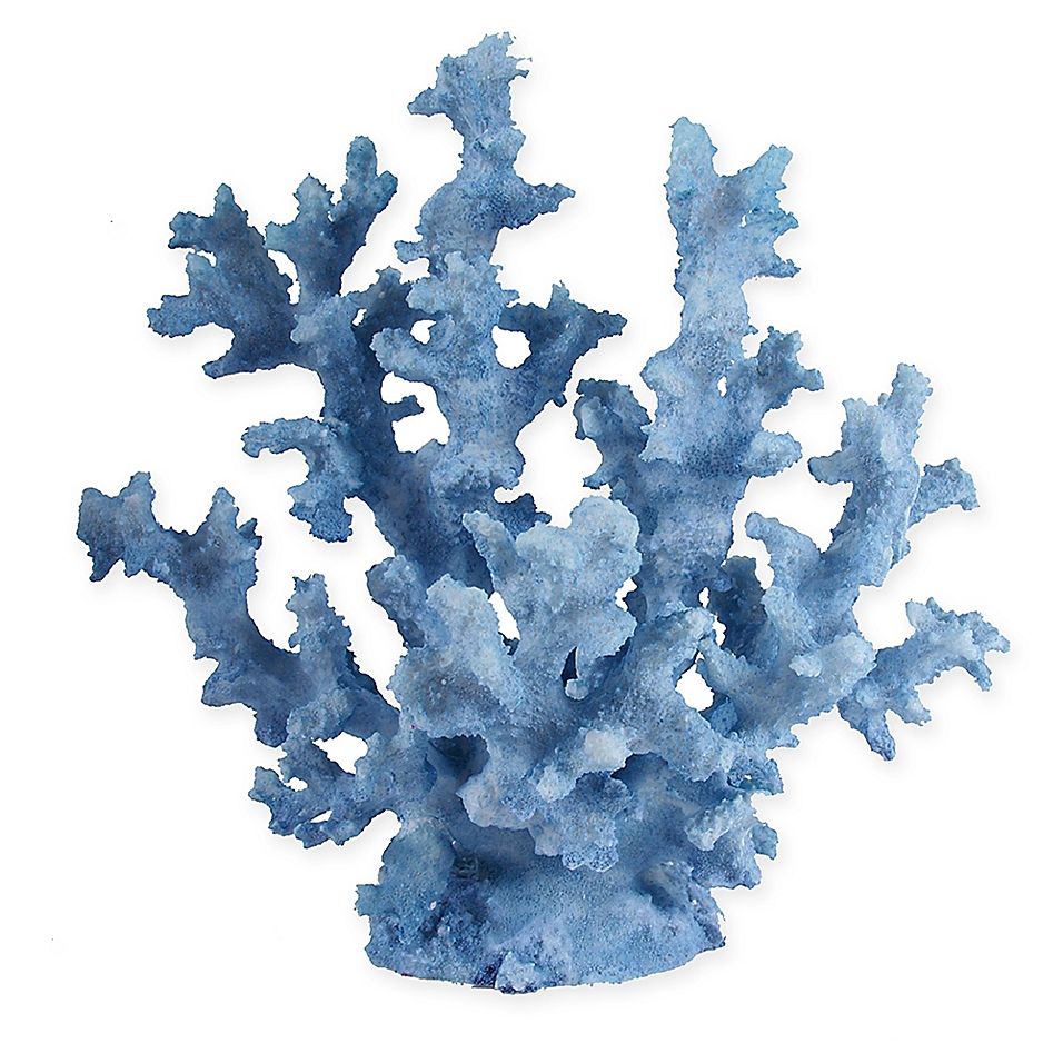 10.6" Polyresin Coral Sculpture In Blue - The 10.6" Coral Sculpture by A&B Home instantly adds a splash of nautical flair to your interior decor. This stunningly realistic polyresin accent features a soft blue hue that will look spectacular on a mantel, credenza or bookshelf. Coral Accents, Coral Blue, Coral Art, Sea Coral, Beach House Decor, Beach Decor, Home Decor, Beach Houses, Beach Condo