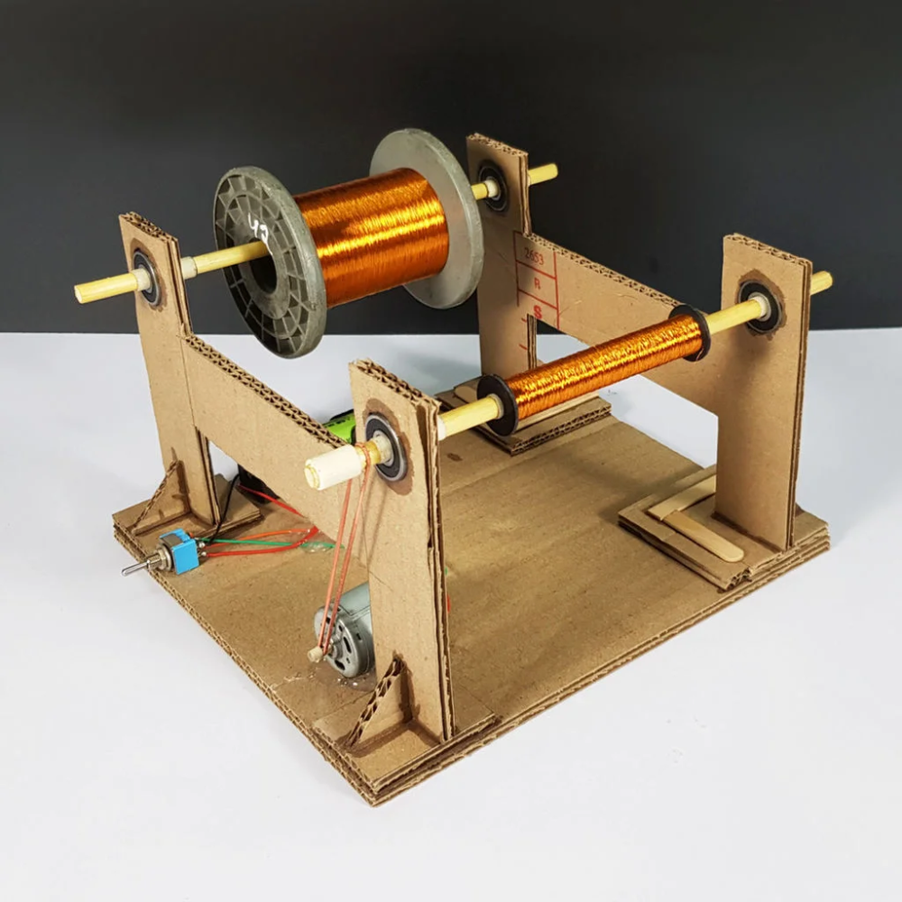 DIY Coil Winding Machine Diy amplifier, Electronic circuit projects