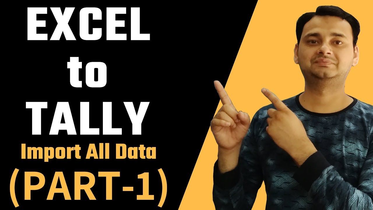 Excel To Tally Part 3 How To Import Data From Excel To Tally Erp 9 Excel To Tally Part 3 How To Import Data From Excel To Tally Erp 9