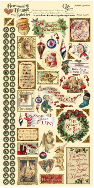 Heartwarming Vintage Stickers - Christmas Memories Heartwarming Vintage Stickers - Christmas Memories