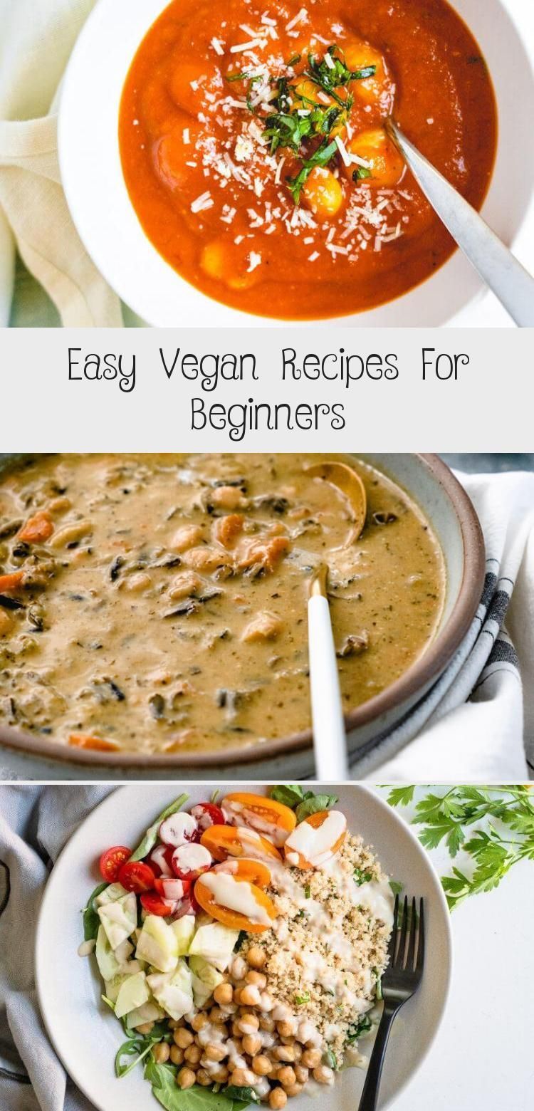 Easy Vegan Recipes For Beginners - Diets #plantbasedrecipesforbeginners These easy vegan recipes for beginners make eating a whole food plant-based diet fun, healthy, and most importantly: delicious! #recipes #vegan #plantbased #healthy #easy #FoodandDrinkVegetarianIndian #FoodandDrinkVegetarianVegans #FoodandDrinkVegetarianVeggieMeals #FoodandDrinkVegetarianMeatlessMonday #FoodandDrinkVegetarianLowCarb #plantbasedrecipesforbeginners