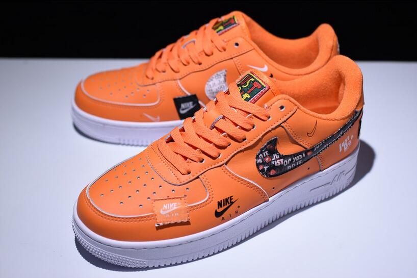 nike air force 1 just do it naranjas