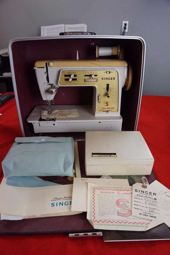 Vintage Singer Magic Bobbin Sewing Machine With Case Manuals Fascinating Miracle Sewing Machine Vintage Singer Magic Bobbin Sewing Machine With Case Manuals Fascinating Miracle Sewing Machine