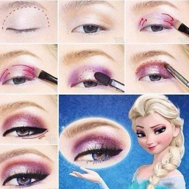 astuce maquillage reine des neiges Disney Princess Makeup, Disney Makeup, Princess Beauty, Maquillage Halloween, Halloween Face Makeup, Makeup Maquillage, Disney Frozen Elsa, Frozen Movie, Prom Makeup