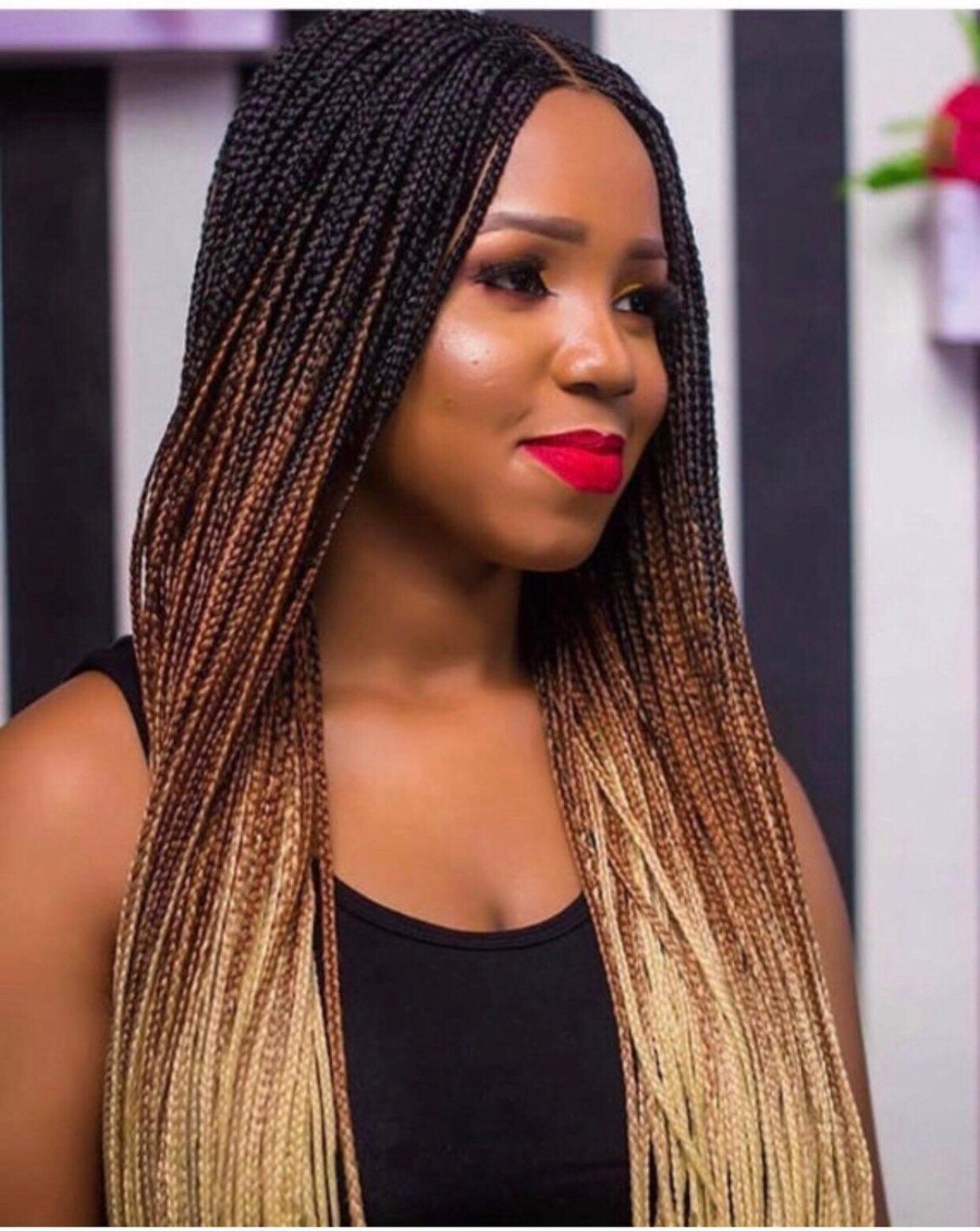 Braided wig. Three tone ombré wig. The colors are Braided wig. Three tone ombré wig. The colors are