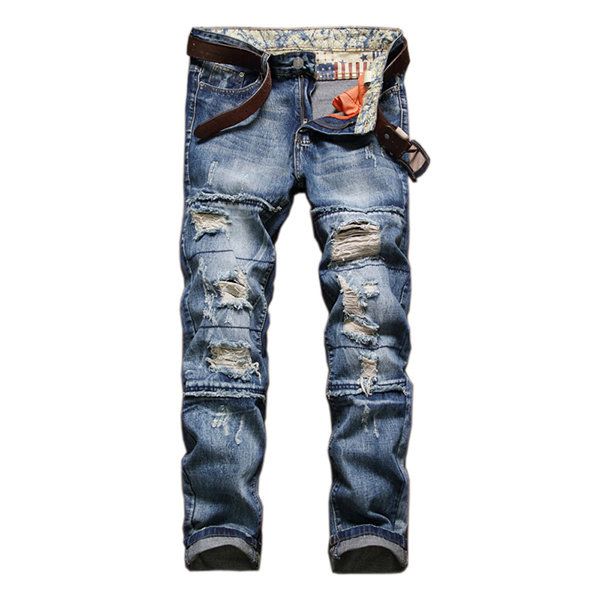 mens ripped jeans straight leg