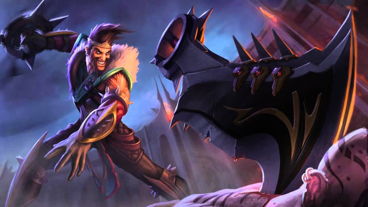 Liquid Stripes Draven Login Screen Hd League Of Legends Animation Creator Animated Characters