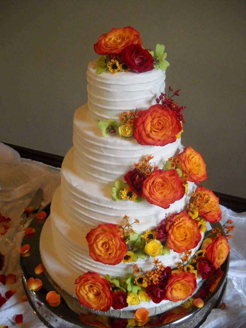 A Beautiful Fall Wedding Cake By Donnaok On Cakecentral Cakes A Beautiful Fall Wedding Cake By Donnaok On Cakecentral