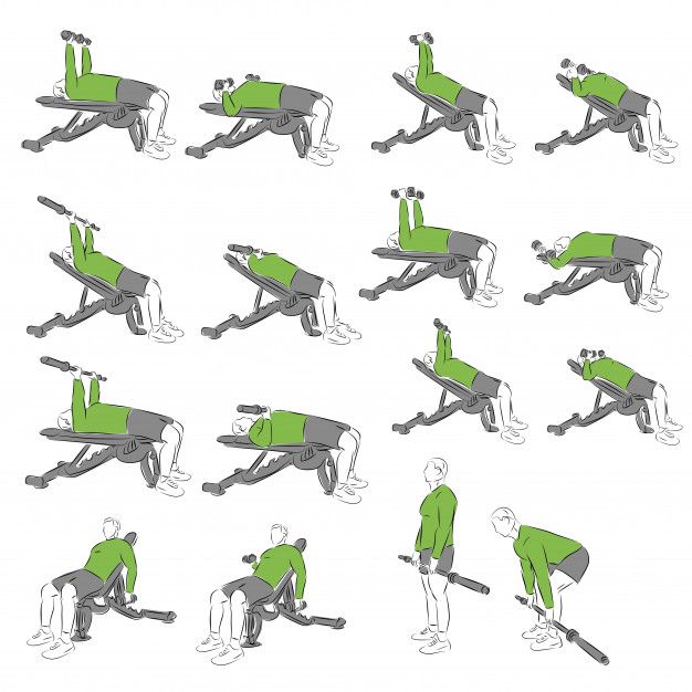 Conjunto de exercícios sistemáticos de m... | Free Vector #Freepik #freevector #freemulher #freehomem #freeesporte #freefitness Freepik, Sci Fi, Sport, Science Fiction