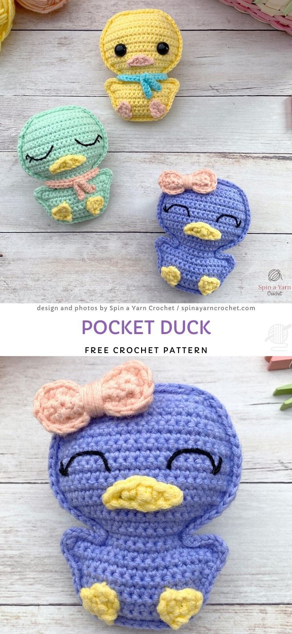 Pocket Duck Free Crochet Pattern