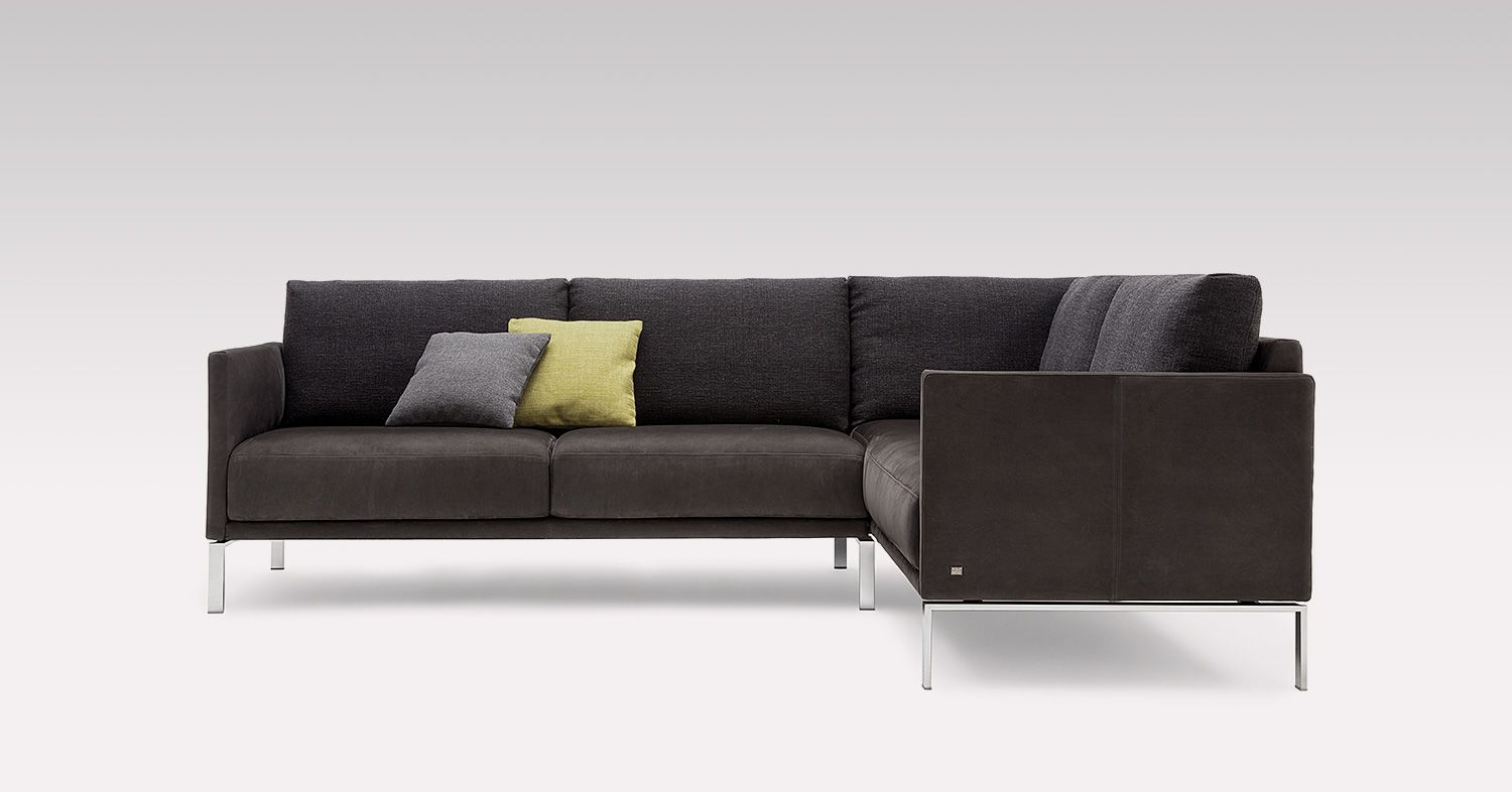 The Rolf Benz Cara Sofa In Dark Brown For Discreet Elegance