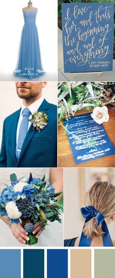 Five Refreshing Wedding Color Ideas That Brides Will Love Blue Periwinkle Blue Country Wedding Color Ideas