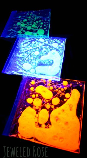 Lava Lamp Sensory Bags #sensorythings