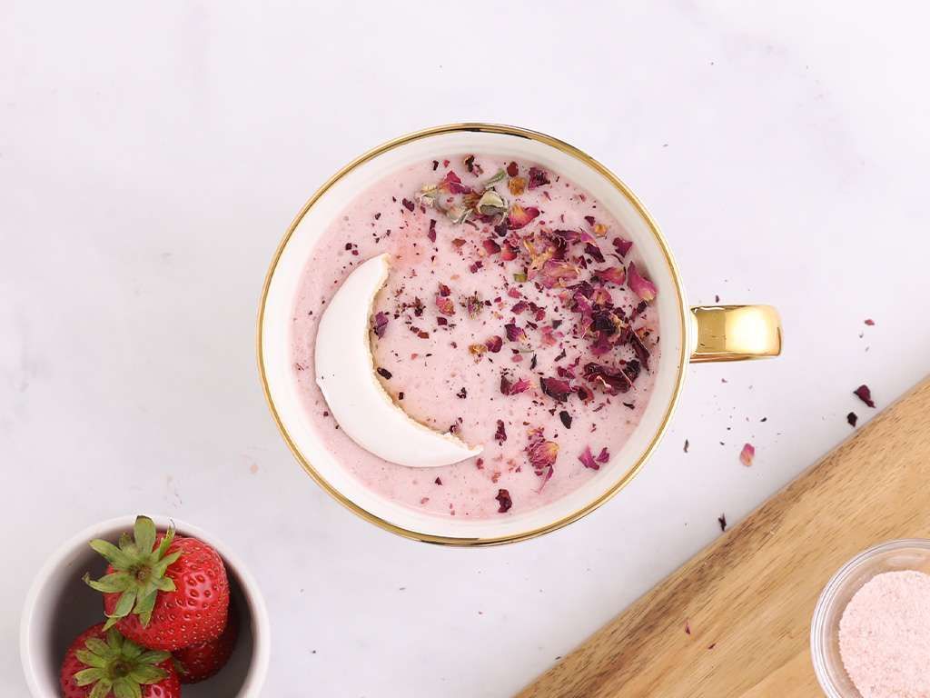 Strawberry Moon Milk GonnaNeedMilk Recipe Moon milk Strawberry Moon Milk GonnaNeedMilk Recipe Moon milk