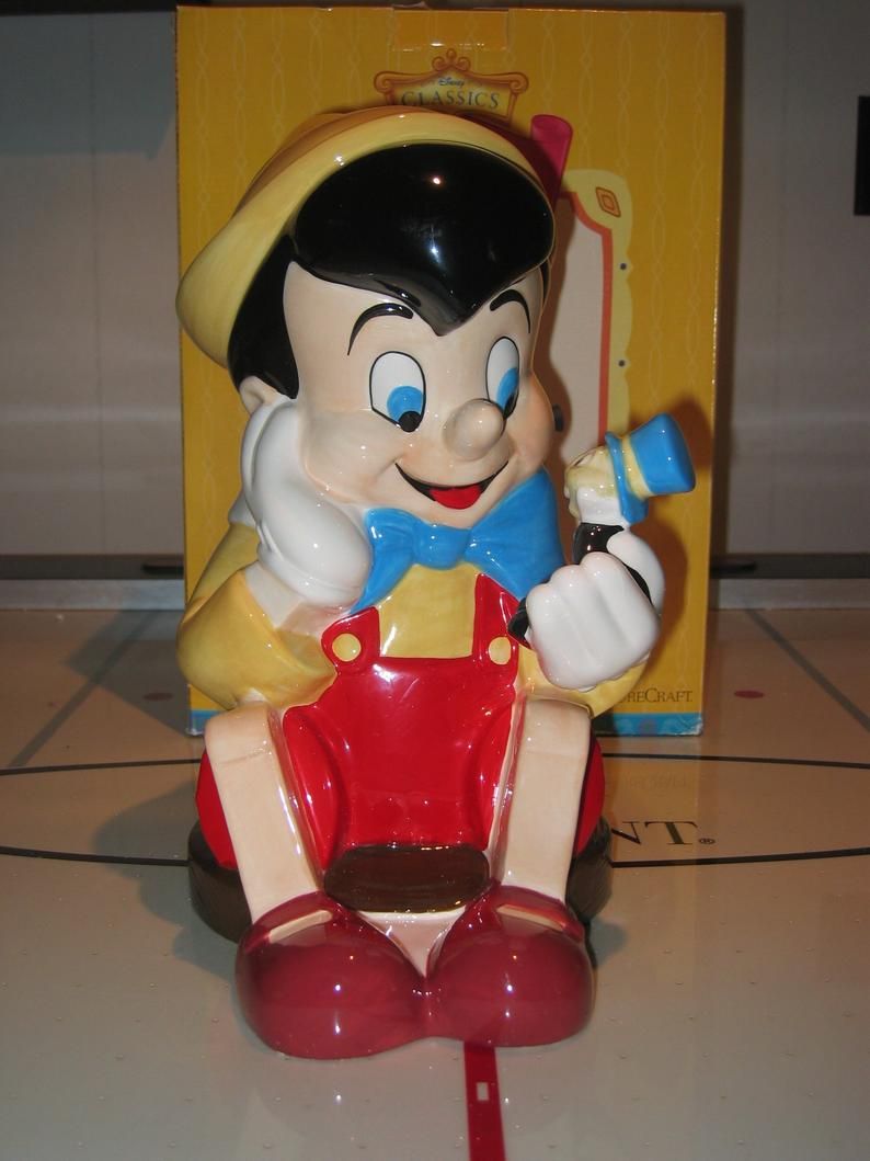 Disney Cookie Jar Etsy >> Pinocchio With Jiminy Cricket Cookie Jar From Walt Disney In 2019 Disney Cookie Jar Etsy >> Pinocchio With Jiminy Cricket Cookie Jar From Walt Disney In 2019