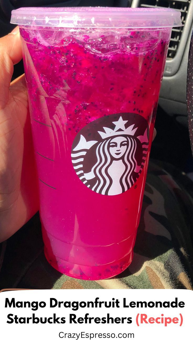 Mango Dragonfruit Lemonade Starbucks Refreshers Beverage Recipe Make mango-dragonfruit-lemonade-starbucks-refreshers-beverage-recipe-make