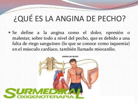 Que es angina de pecho