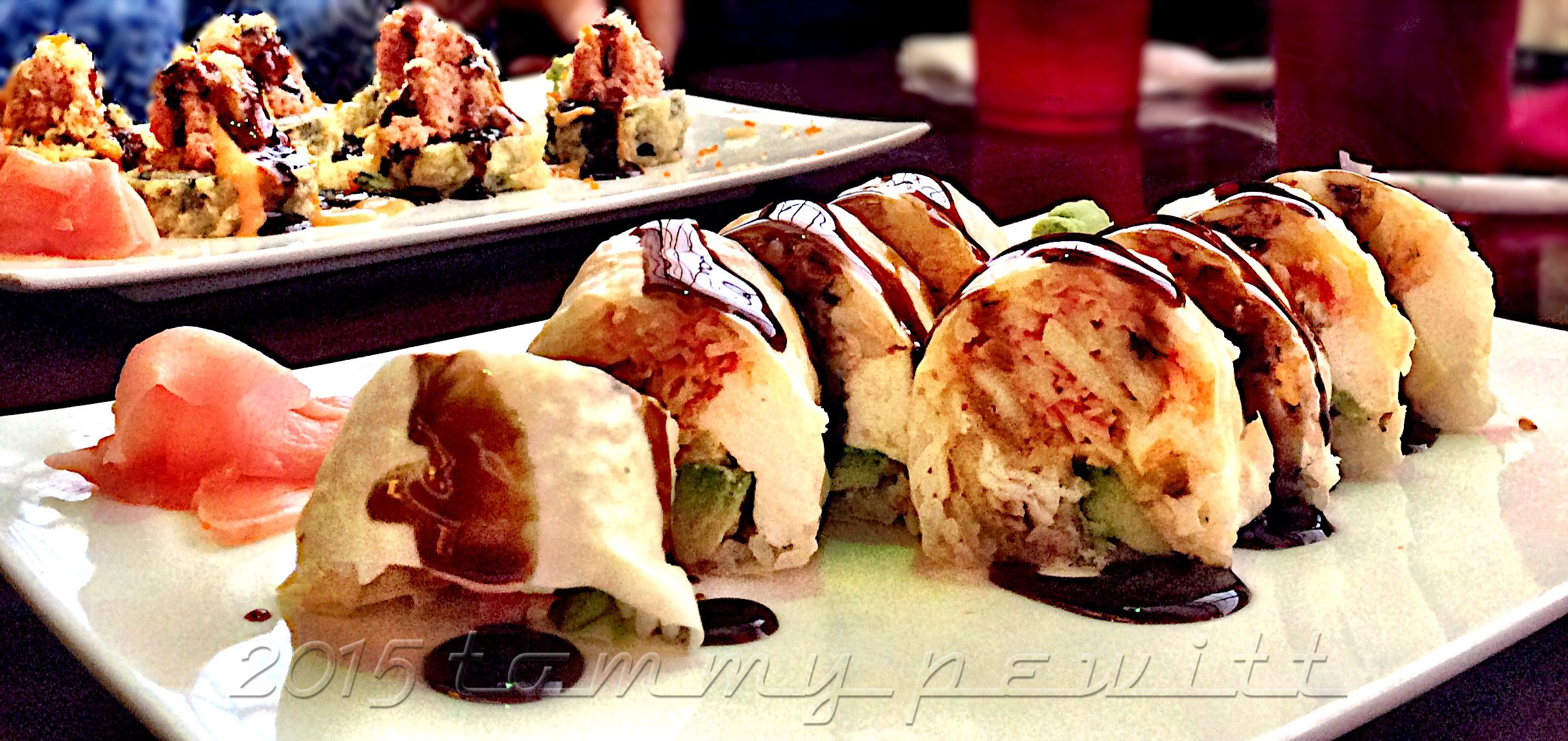 Sakura Roll In Background Las Vegas Front Akoya Akoya Is An Asian Restaurant It Located In 2420 Highway 46 S Son Tn Please Call 6153758389 To Enjoy Food